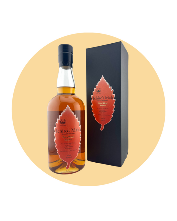 Chichibu Wine Wood, Ichiro's Malt Wine Wood Reserve, a blended malt whisky crafted by the visionary Ichiro Akuto, the founder of Chichibu distillery