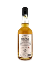 Bottle of Chichibu II whiskey on a white background