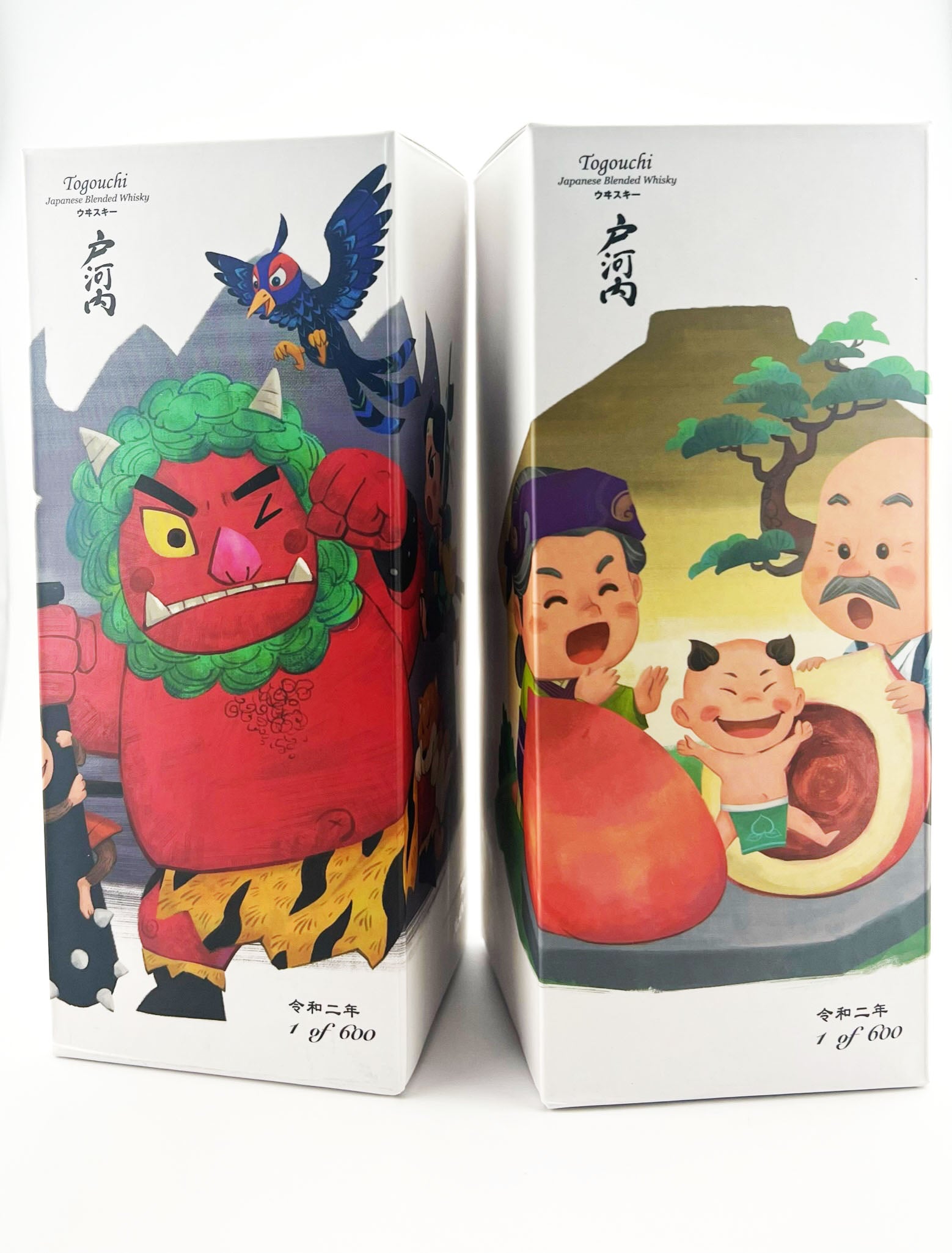 Togouchi 桃太郎 ウイスキー 700ml ギフトボックス入り 3本セット Togouchi “Momotarō” Special Limited Edition Set with Single
