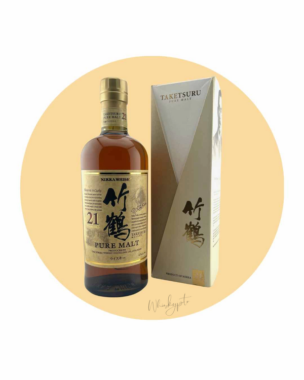 Taketsuru 21 Years Old Japanese Whisky, meticulously aged for 21 years, culminating in a symphony of maturity and elegance